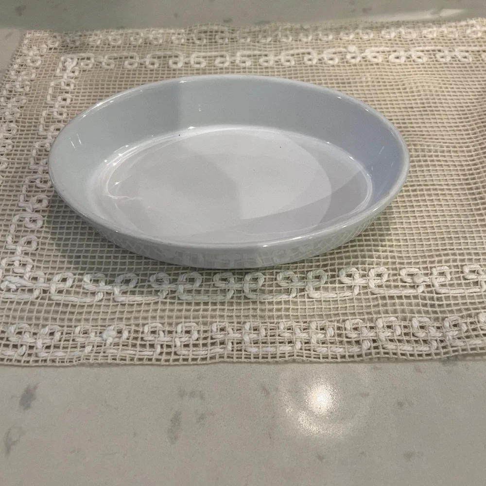 2 pieces Emile Henry escargots dish and oval baking dish.  Made in France.